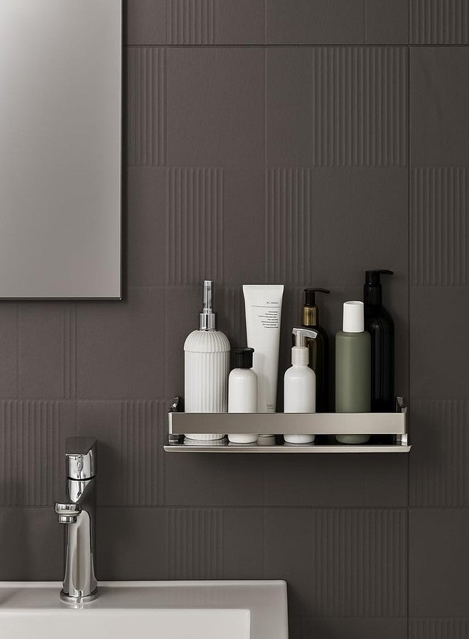 ARQUIN Bathroom Shelf 304 Grade Stainless Steel Bathroom Organizer Shelf Racks | Wall Shelf for Bathroom Accessories Set Storage Shelves for Kitchen | Kitchen Shelves & Racks (5x12 Inch) - Image 3